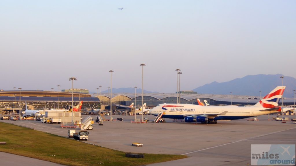 Vorfeld des Flughafen Hong Kongs