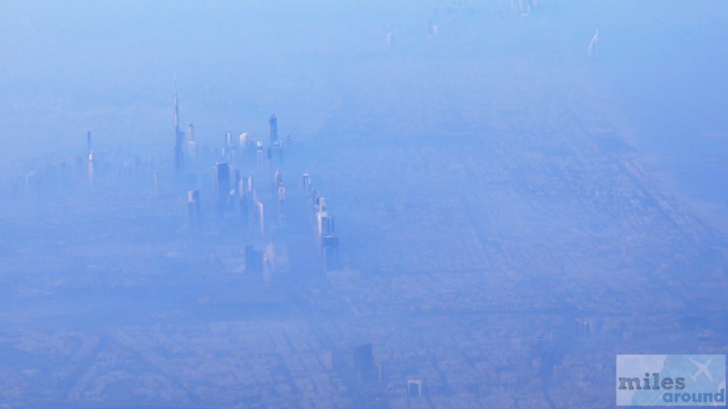 Burj Khalifa aus dem Flugzeug