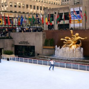 Eislaufbahn am Rockefeller Center