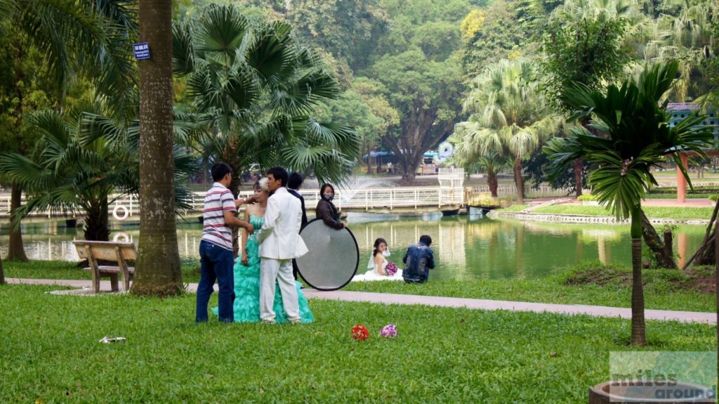 Hochzeitfotos im Botanischen Garten