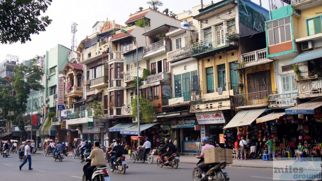 Typische Häuser in Hanoi