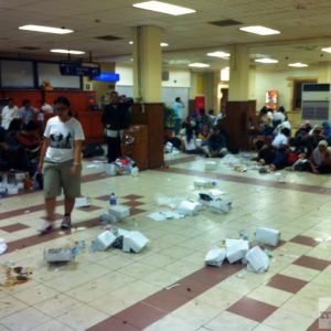 Chaos am Flughafen Bali