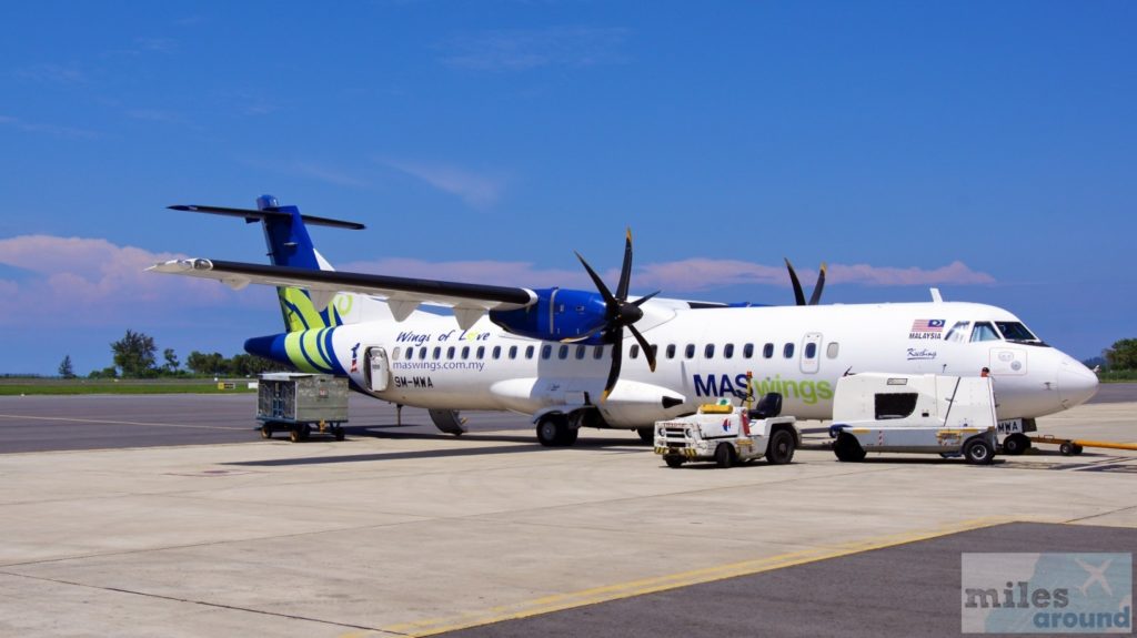 MASWings Flug MH 3255, einer ATR 72-500 (Kennung: 9M-MWA, Taufname: Kuching)