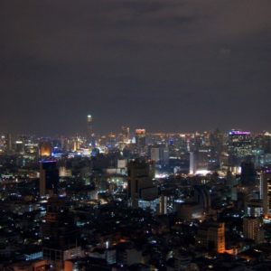 Ausblick auf Bangkok bei Nacht