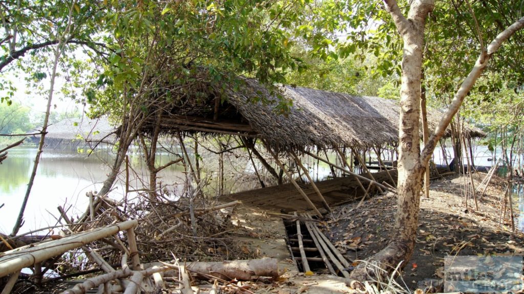 Reste der schwimmenden Märkte von Ayutthaya