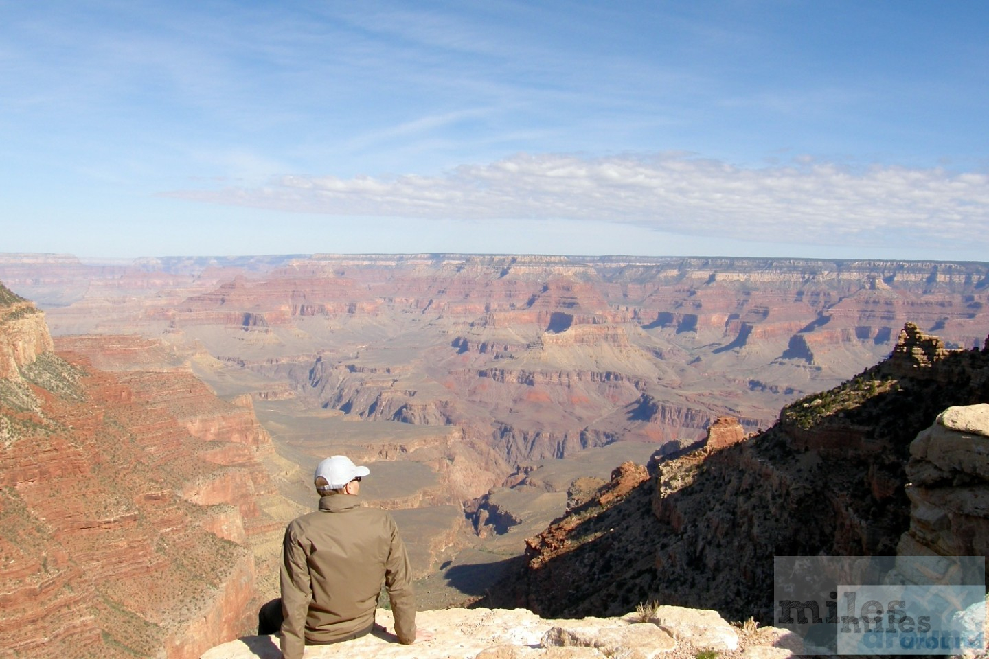 am Rand des Grand Canyon