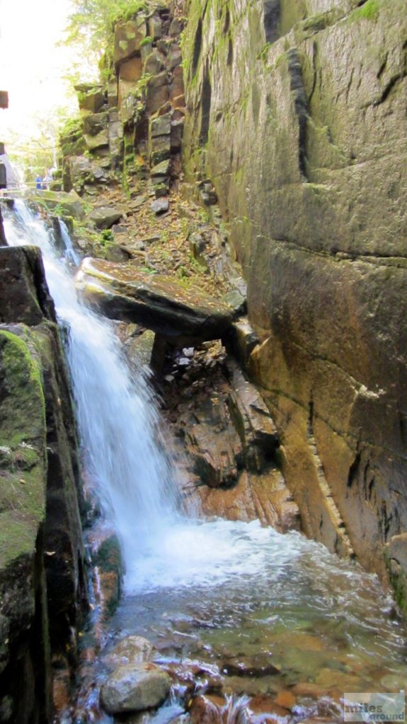 Wasserfall im Flume Gorge