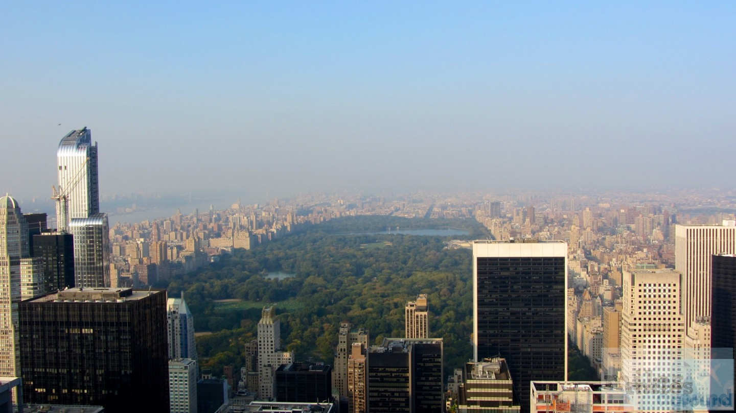 Blick vom Rockefeller Center zum Central Park