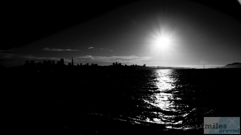 Blick auf San Francisco von Treasure Island