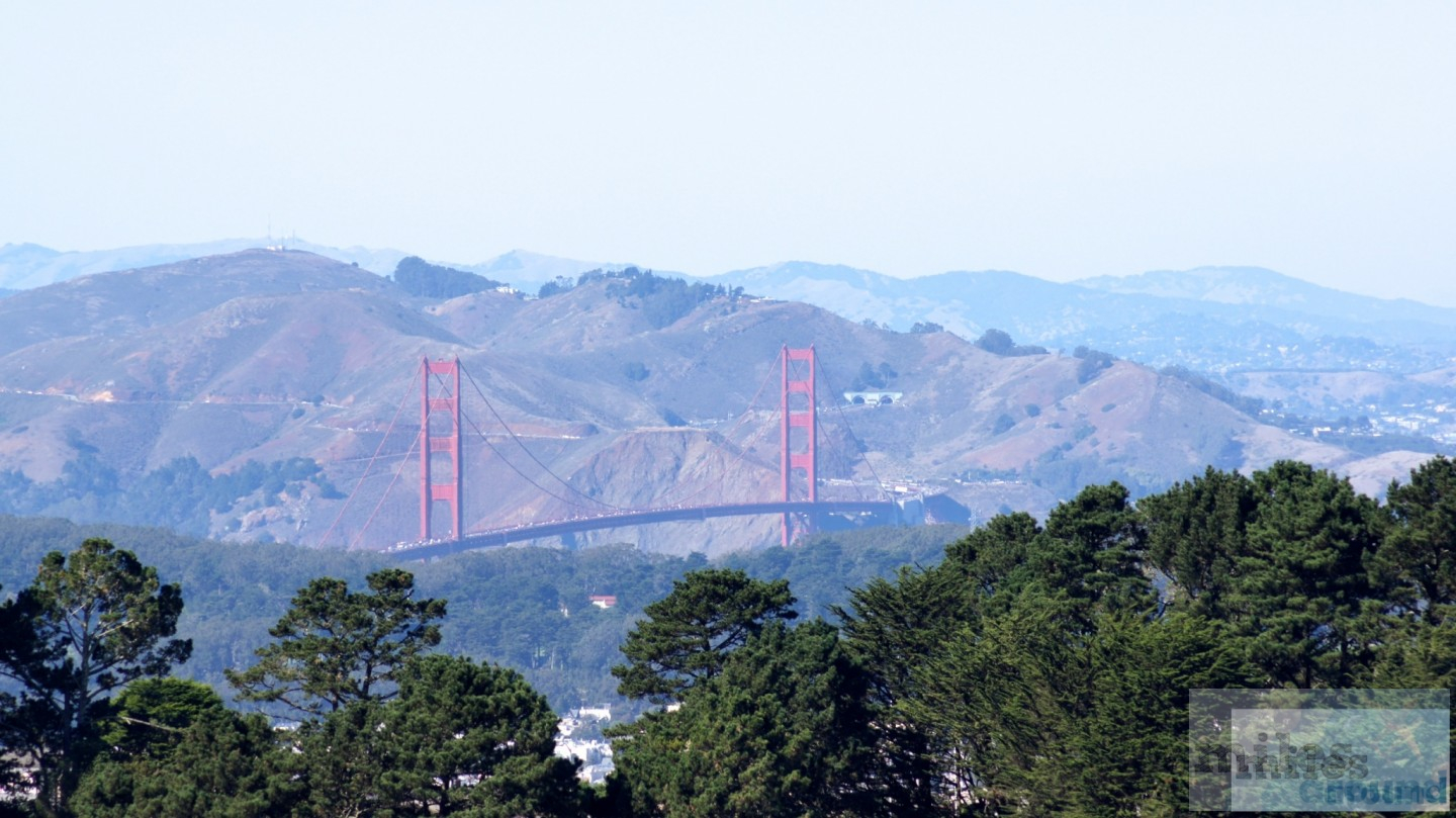 Golden Gate Bridge von den Twin Peaks