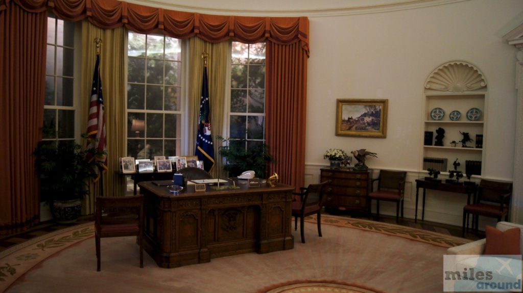 Oval Office während Reagans Amtszeit