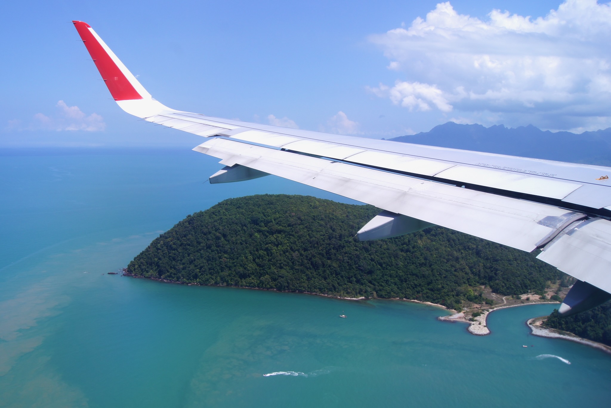 Anflug auf Langkawi