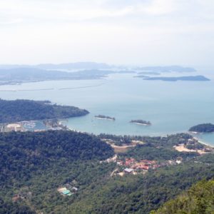 Blick auf den Hafen - Mittelstation Langkawi Cable Car