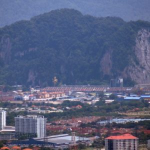 Blick zu den Batu Caves