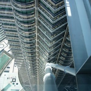 Verankerung der Skybridge der Petronas Towers