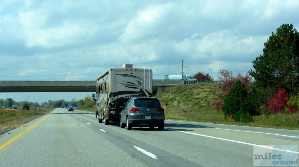 Gespann auf dem Trans-Canada Highway