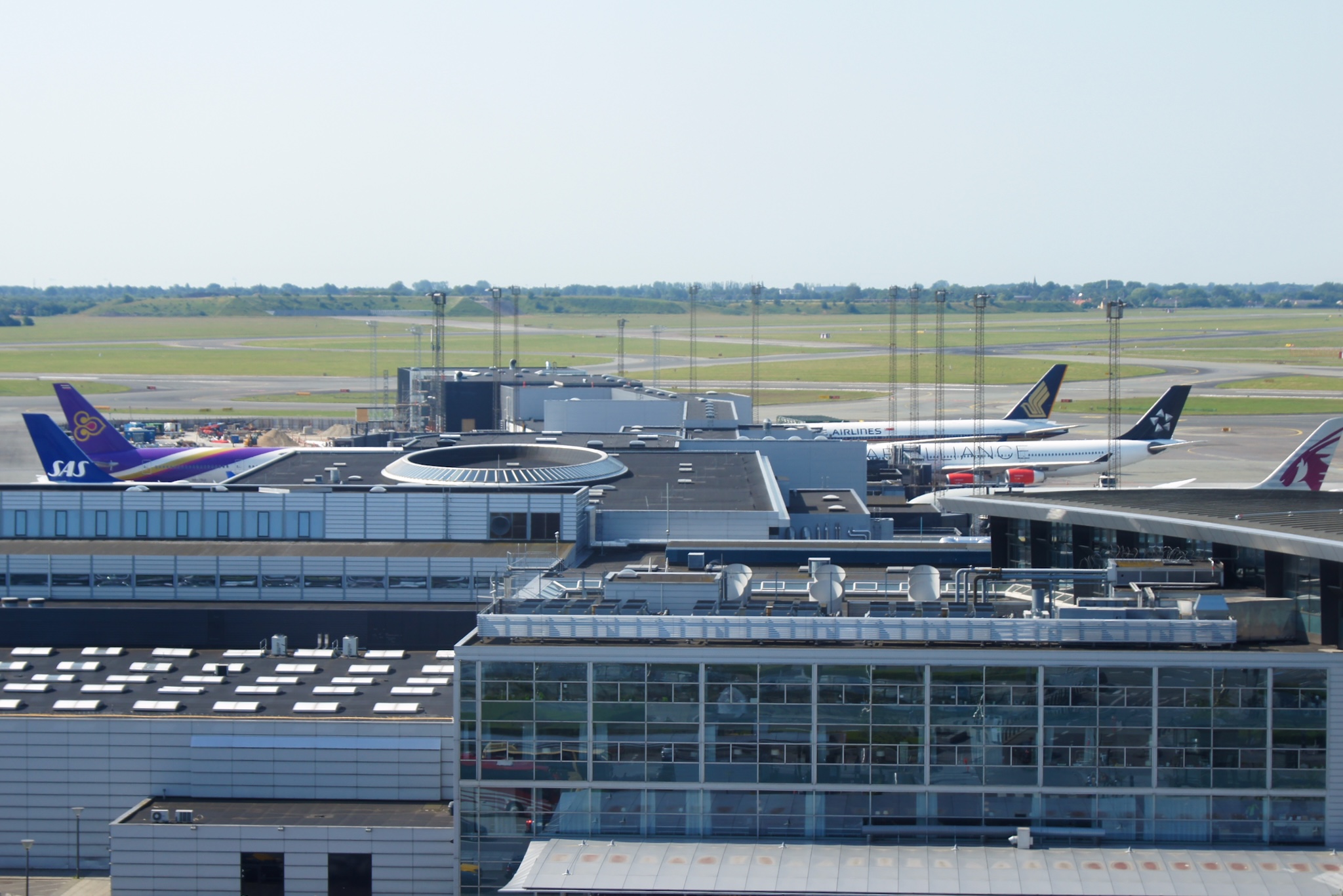 Ansicht des Kopenhagener Flughafens