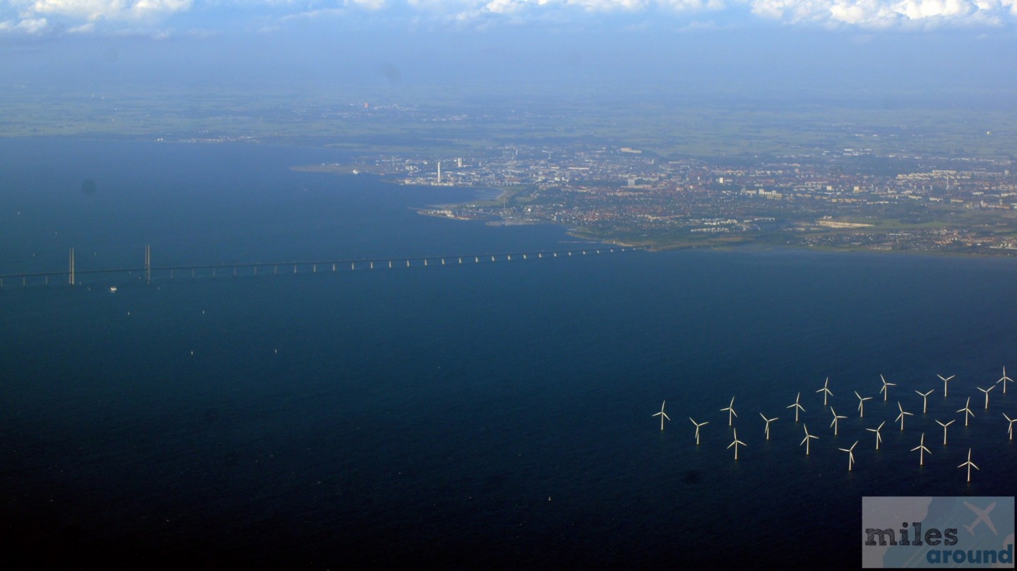 Öresund Brücke und Windpark