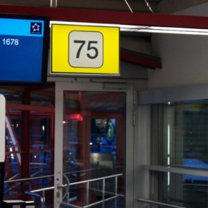 Gate D75, Terminal D des Flughafen Berlin-Tegels