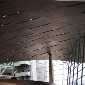 Dachkonstruktion der BMW-Welt München