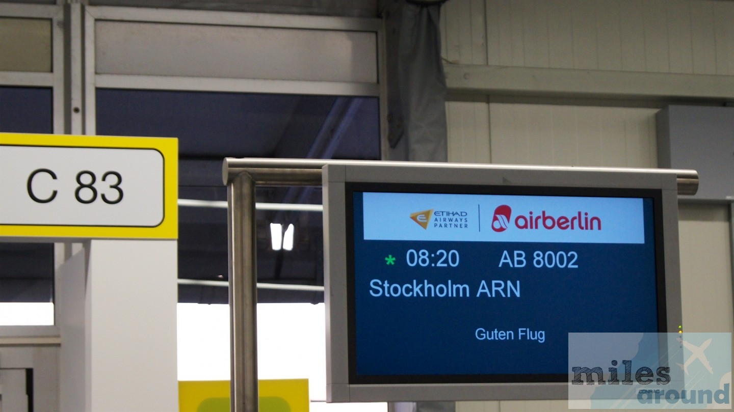 airberlin A320-200 Economy Class, Berlin nach Stockholm 18 Abfluggate C 83