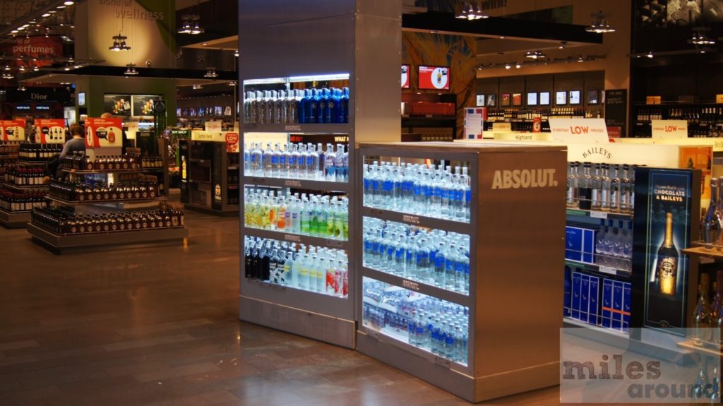 Absolut Vodka Paradies am Flughafen Stockholm (Terminal 5)