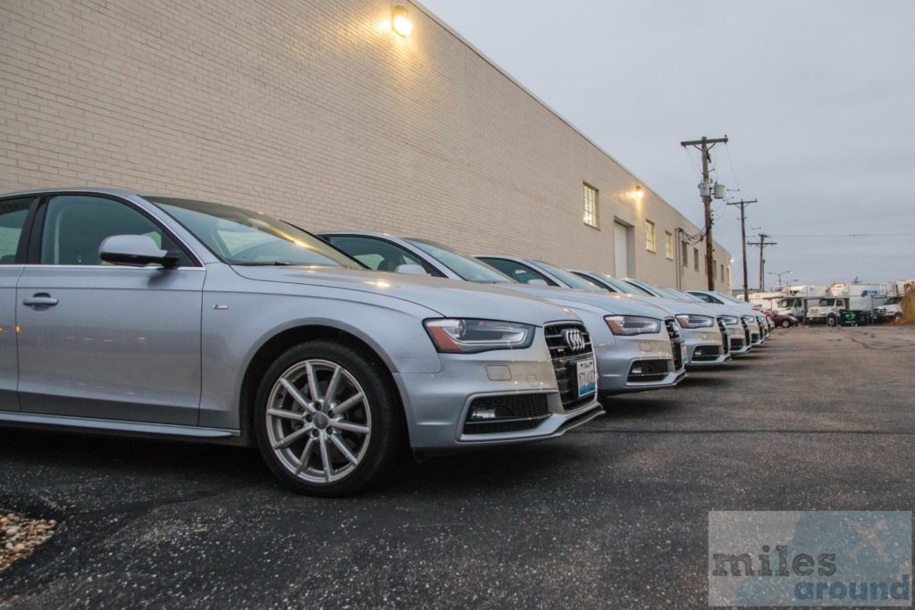 fahrbereite Audi A4s am Silvercar Depot Chicago (by airfurt.net)