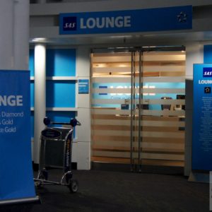 Eingang der SAS Business Lounge Chicago (O'Hare)
