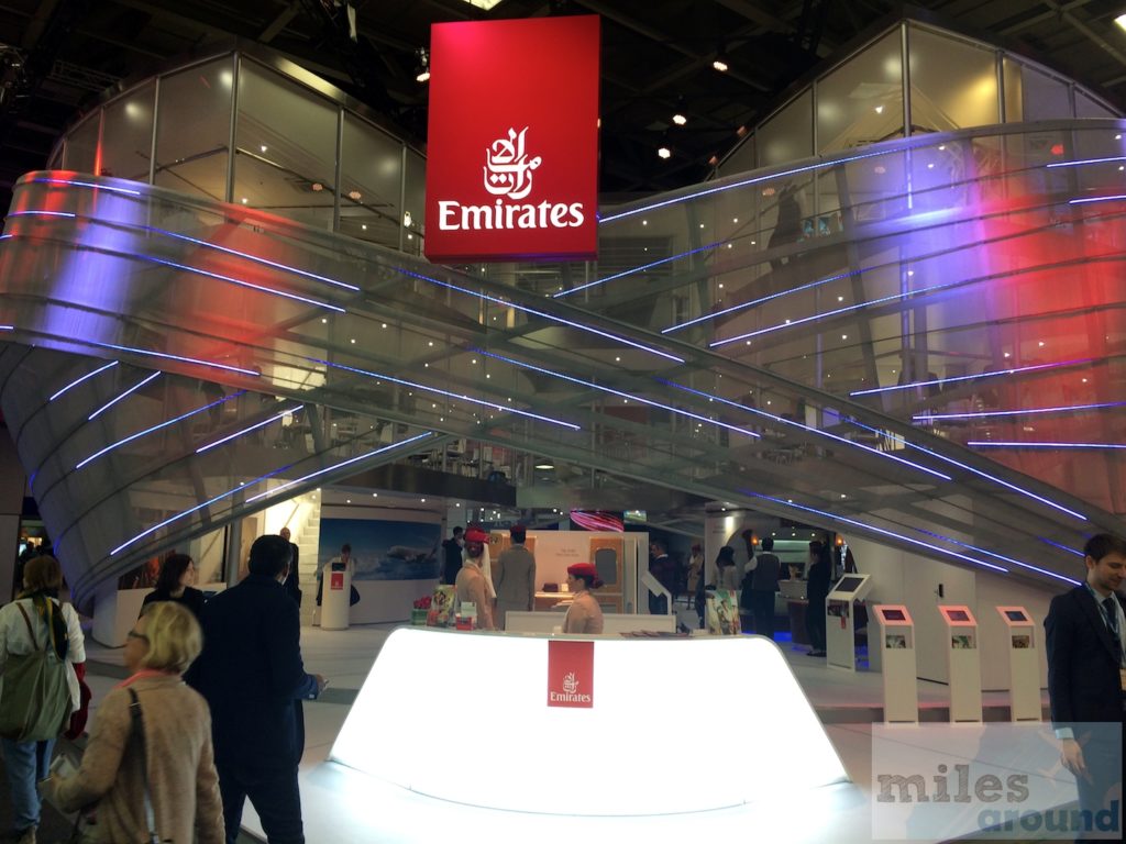 Messestand von Emirates
