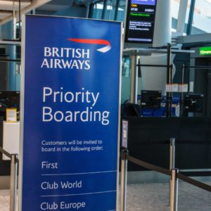 British Airways Priority Boarding
