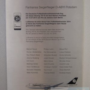 Fanhansa Siegerflieger Zertifikat