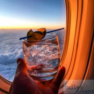 Sundowner auf FL370