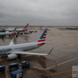 American Airlines Admirals Club Chicago Aussicht