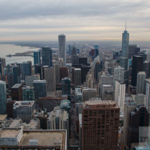 Blick vom John Hancock Center nach Downtown