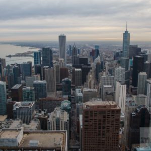 Blick vom John Hancock Center nach Downtown