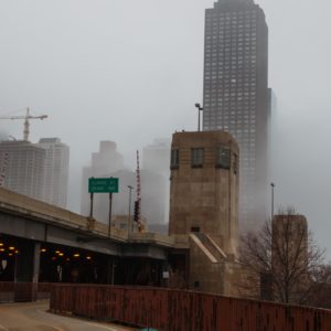Downtown im Nebel