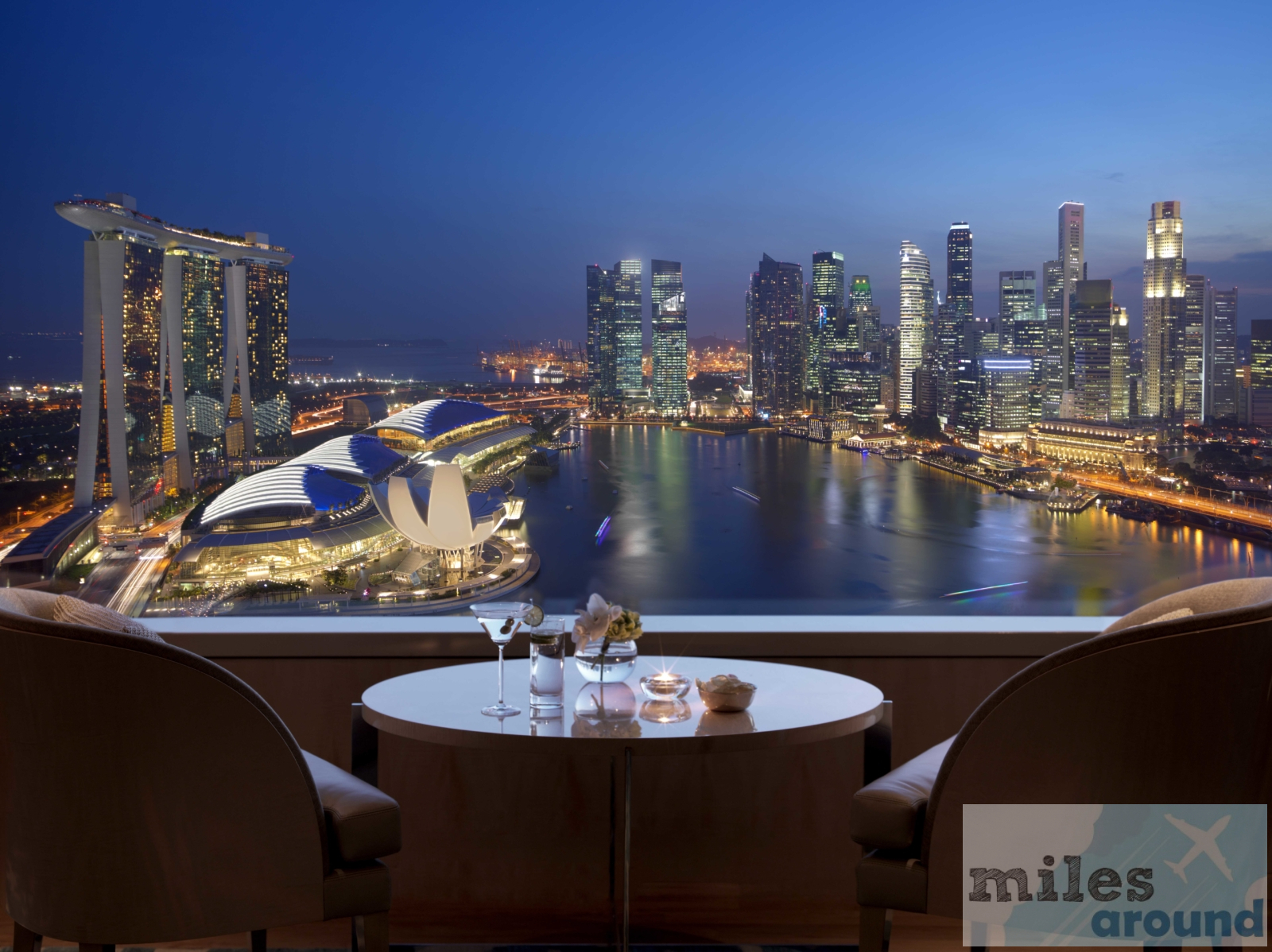 Blick auf die Marina Bay aus dem Ritz-Carlton Club (Quelle: Ritz-Carlton)