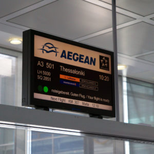 Aegean Airlines Flug A3 501 - Ready for Boarding