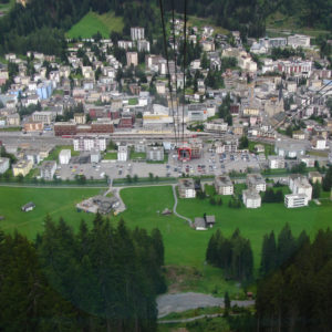 Blick auf Davos