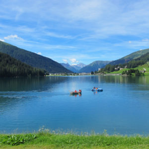 Paddeln auf dem Davoser See