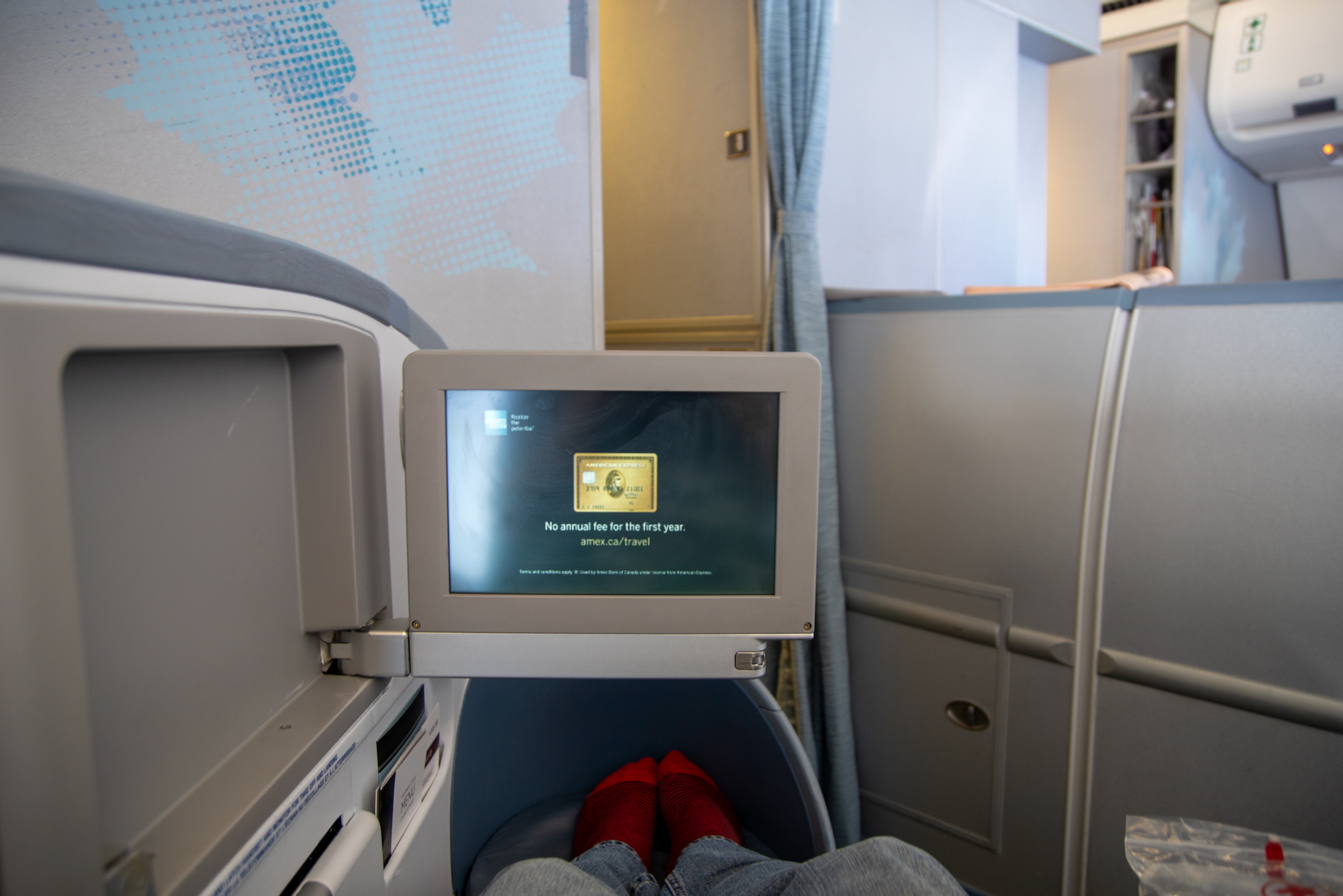 Air Canada Business Class im Airbus A330-300 nach Toronto 21 Relax-Position im Air Canada Classic Pod