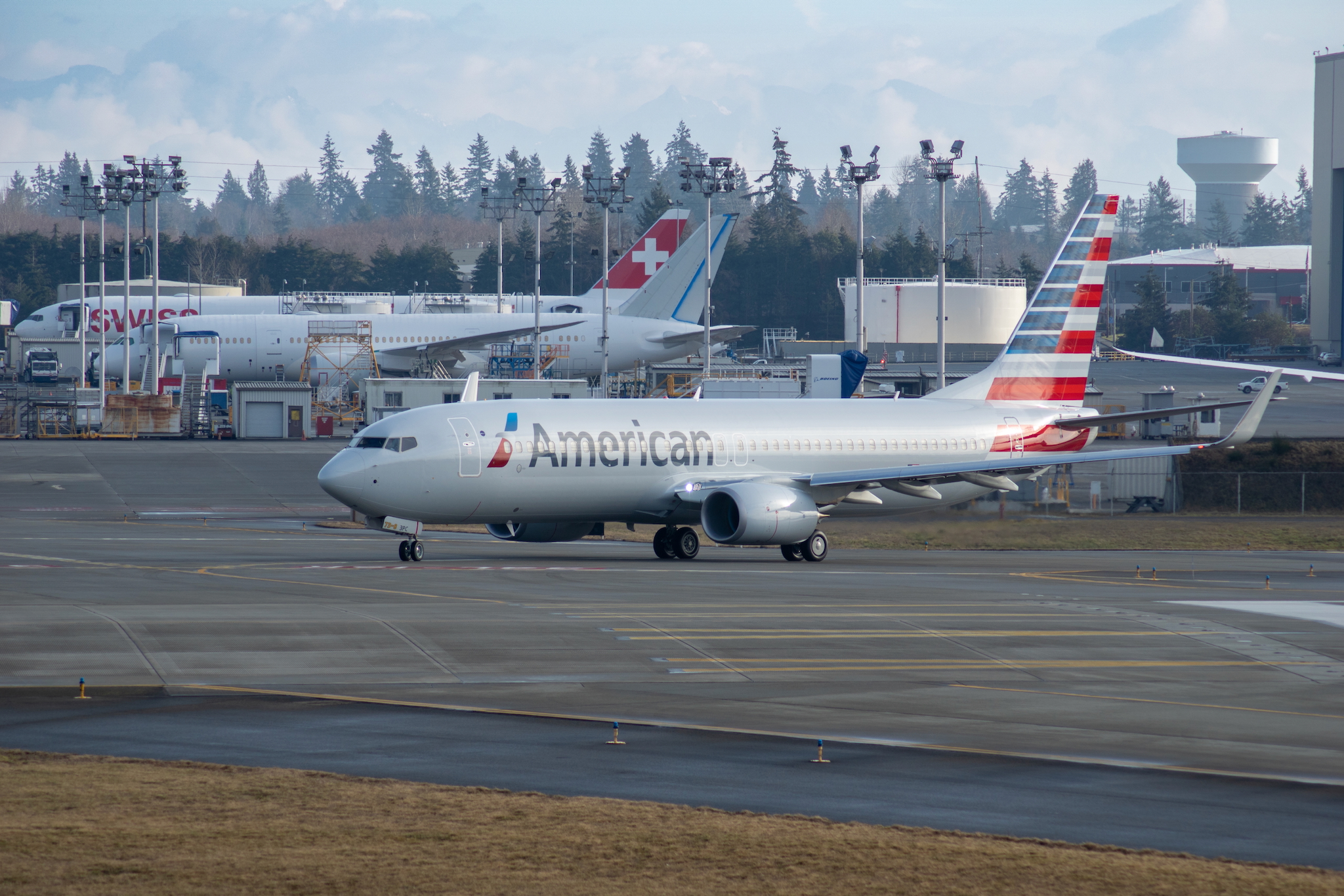 Planespotting am Boeing-Werk in Everett 18 American Airlines Boeing 737 Next Gen - MSN 31258 - N309PC