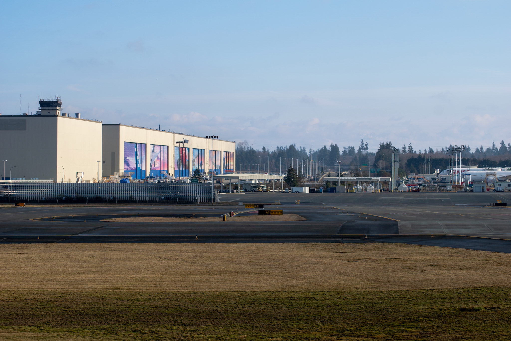 Planespotting am Boeing-Werk in Everett 14 Boeing-Montagehalle ist das zweitgrößte Gebäude der Welt