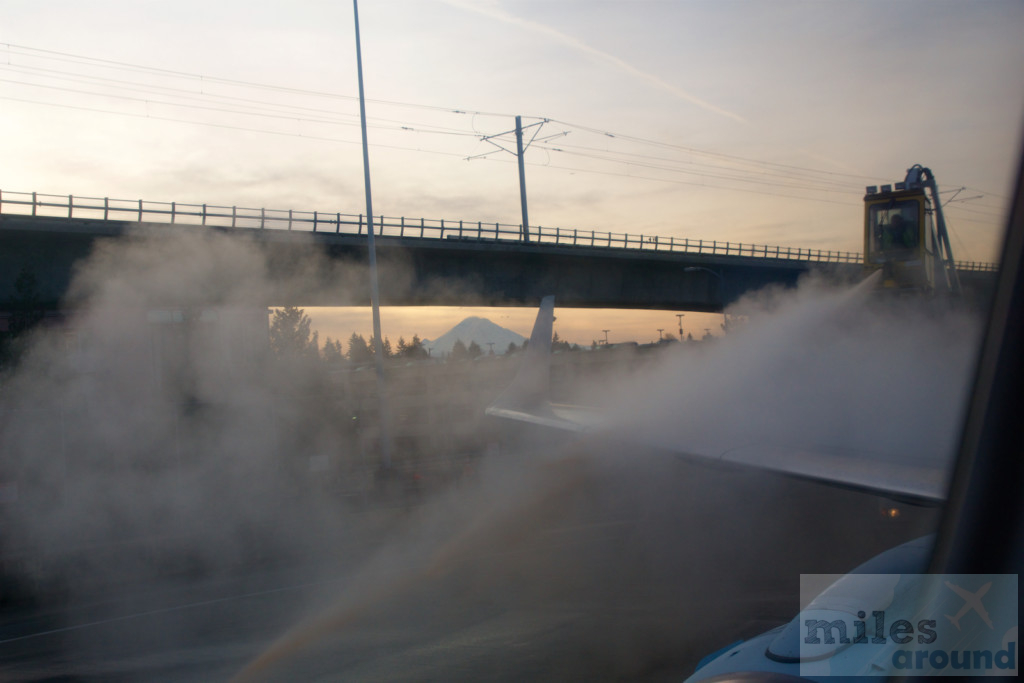 Enteisen am Flughafen Seattle