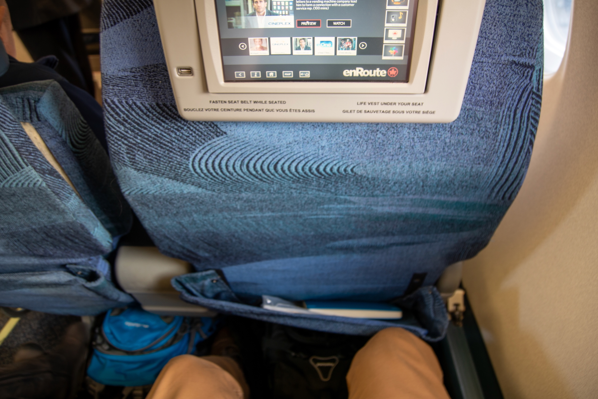 Air Canada Business Class im Embraer ERJ-190 nach Toronto 20 Sitzabstand