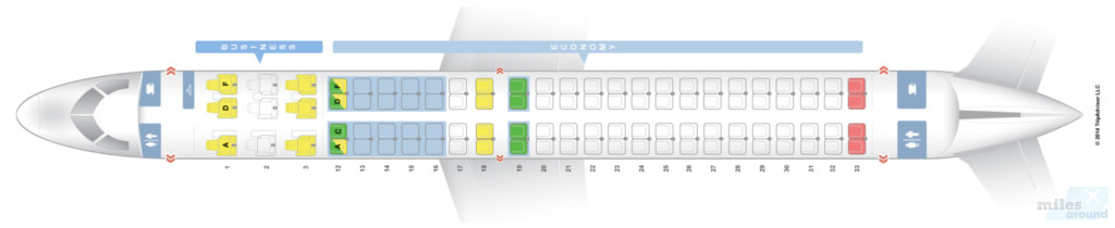 Sitzplan Air Canada Embraer ERJ-190 (Quelle: seatguru.com)