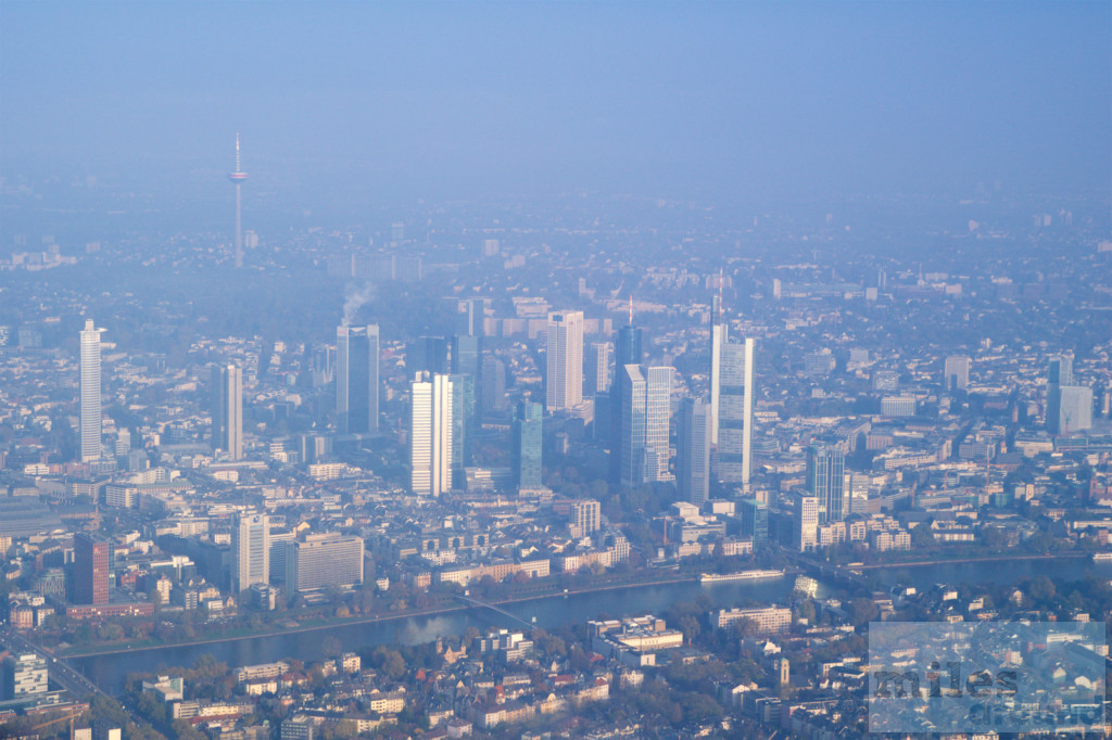 Anflug über Frankfurt