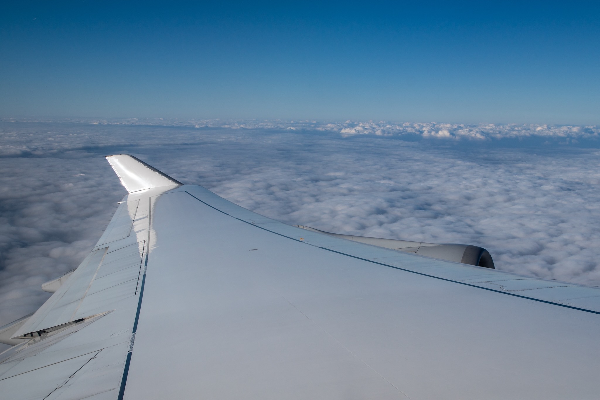 Ausblick während des Fluges