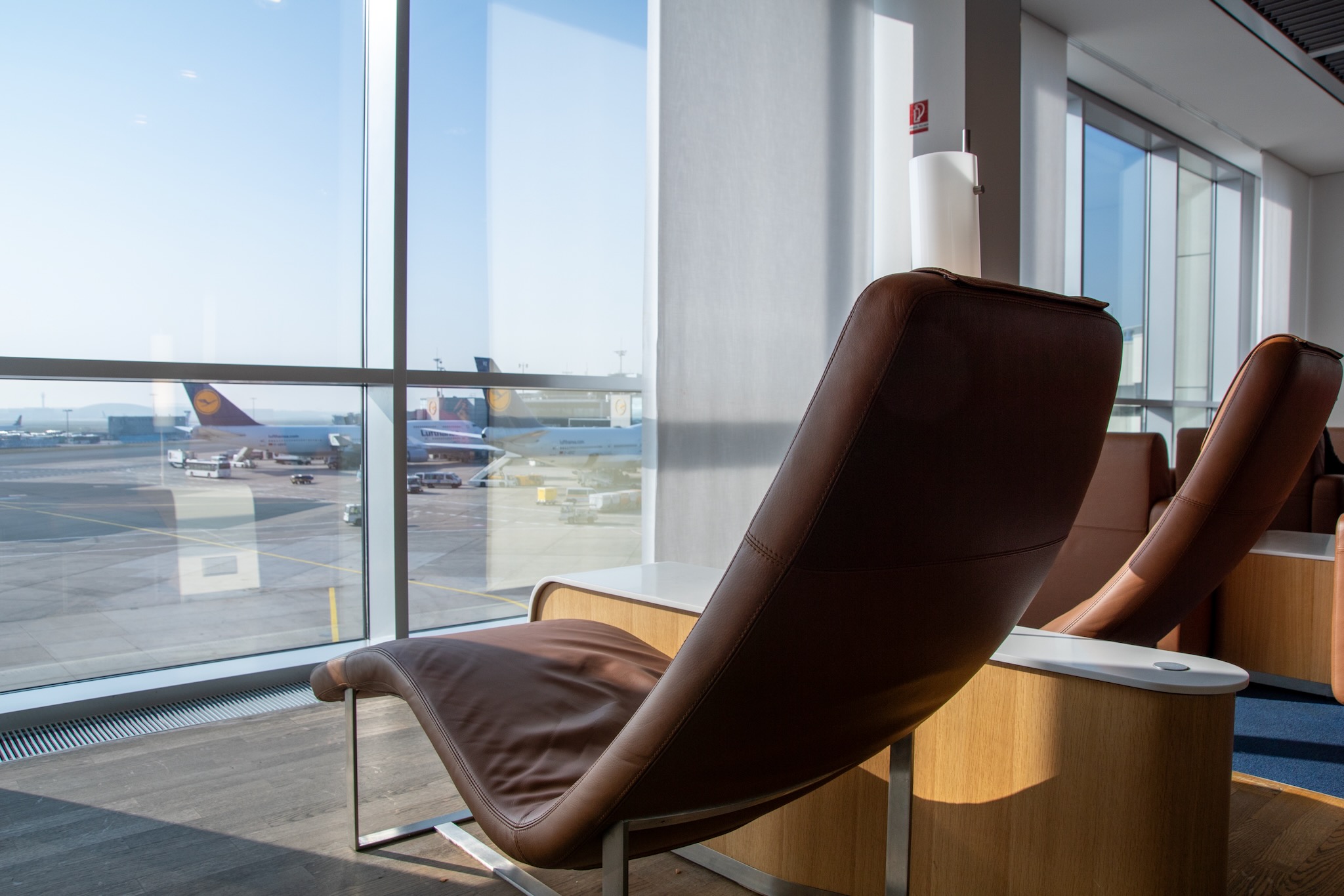 Blick aus der Lufthansa Senator Lounge B Gates