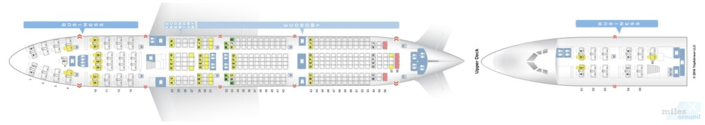 Lufthansa Economy Class in der Boeing 747-400 nach Dubai 19 Sitzplan Lufthansa Boeing 747-400 (Quelle: seatguru.com)